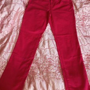 Red straight leg Jeans like new!  yesyes jeans brand fits like 12-14 US size